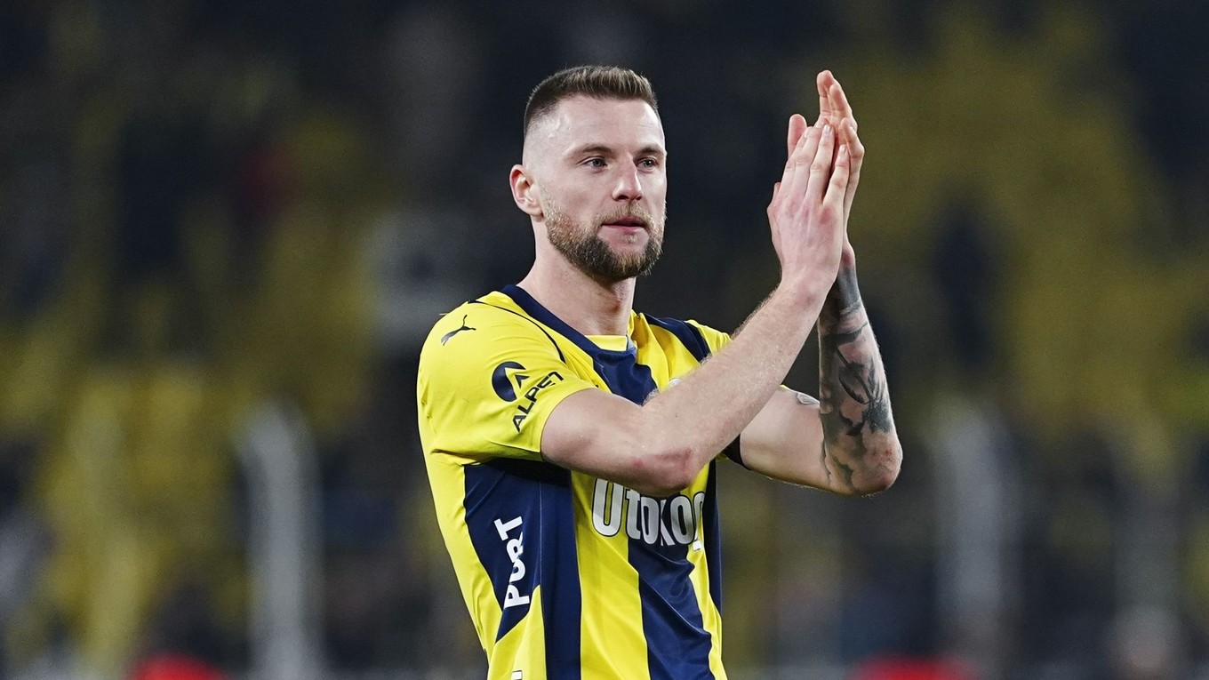 Milan Škriniar v drese Fenerbahce Istanbul.