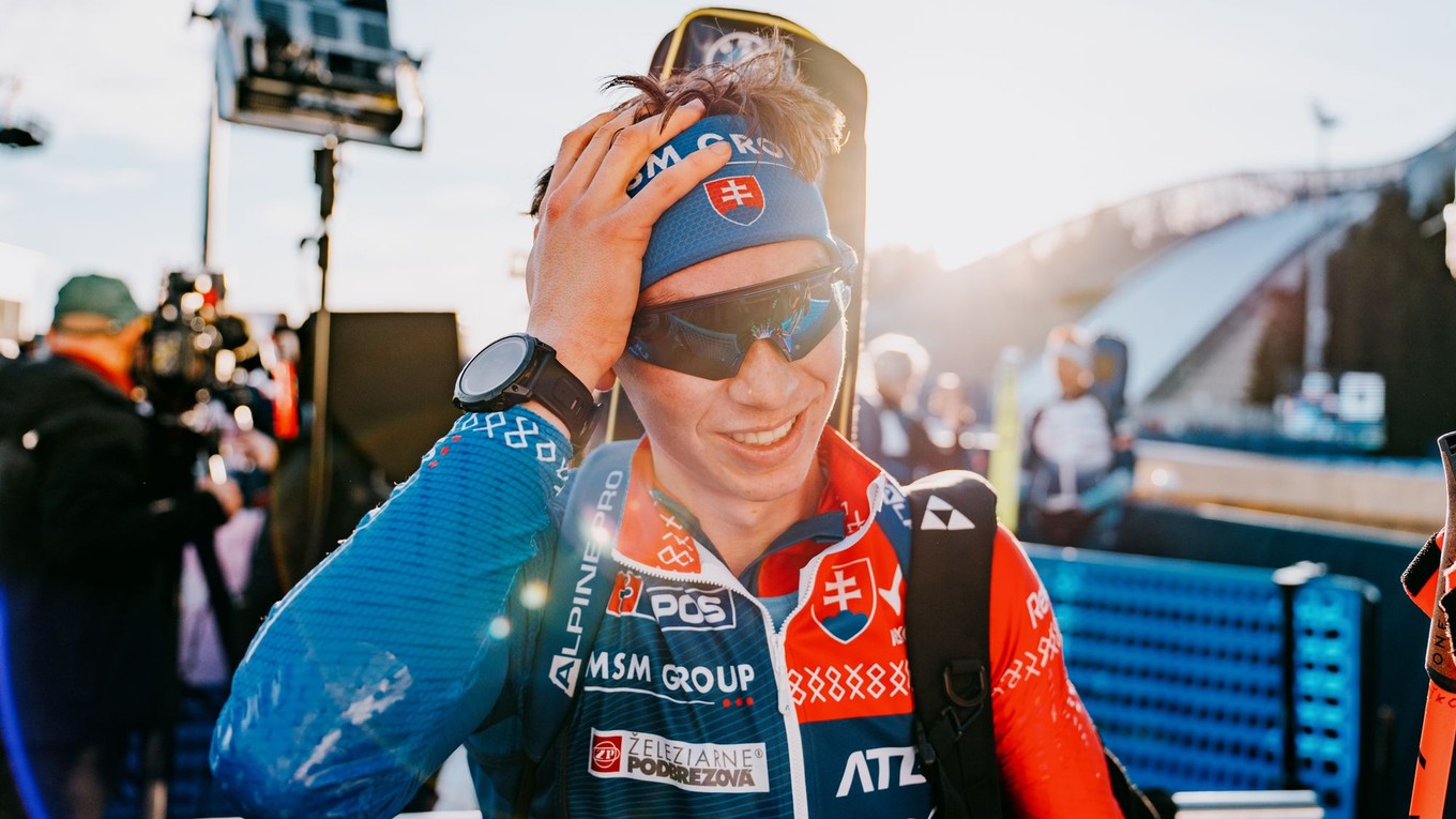 Martin Maťko počas šprintu v Osle.