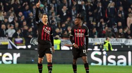 Zlatan Ibrahimovič v drese AC Miláno.