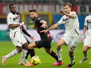 Zápas AC Miláno - US Salernitana.