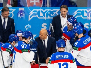 Slovenskí hokejisti na MS v hokeji 2025.