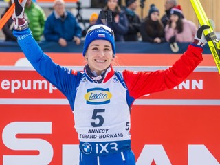 Paulína Bátovská Fialková po stíhacích pretekoch Svetového pohára v Annecy - Le Grand-Bornand.