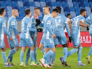 Futbalisti ŠK Slovan Bratislava.