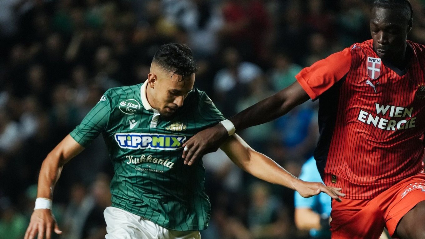 Momentka zo zápasu SK Rapid Viedeň - ETO Győr