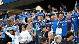 Fanúšikovia Slovana v stretnutí 8. kola futbalovej Niké ligy ŠK Slovan Bratislava - MŠK Žilina.
