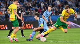 Fotka zo zápasu ŠK Slovan Bratislava - MŠK Žilina.