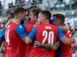 Futbalisti Viktorie Plzeň.