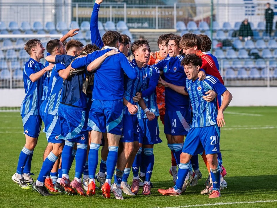 Futbalisti Slovana Bratislava do 19 rokov.
