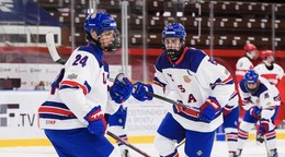 Hokejisti USA počas MS U18 2026.