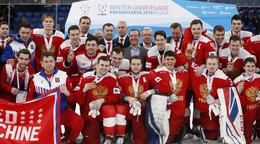 Ruskí hokejisti na zimnej univerziáde 2019. 