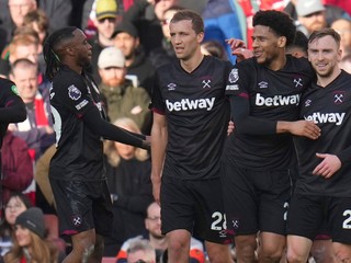 Futbalisti West Hamu United.