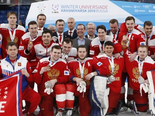 Ruskí hokejisti na zimnej univerziáde 2019. 