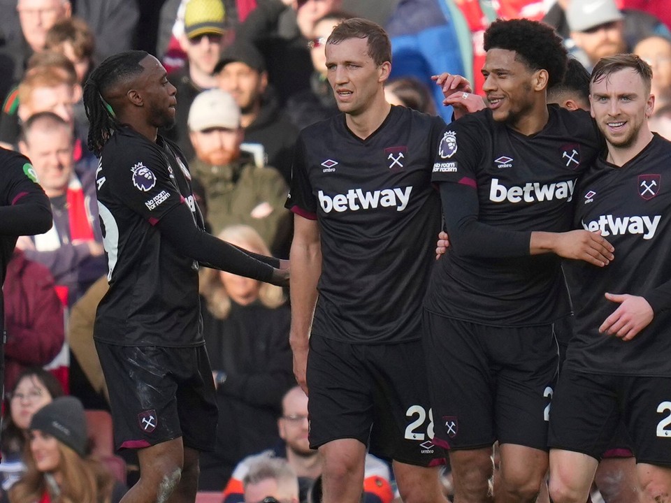 Futbalisti West Hamu United.