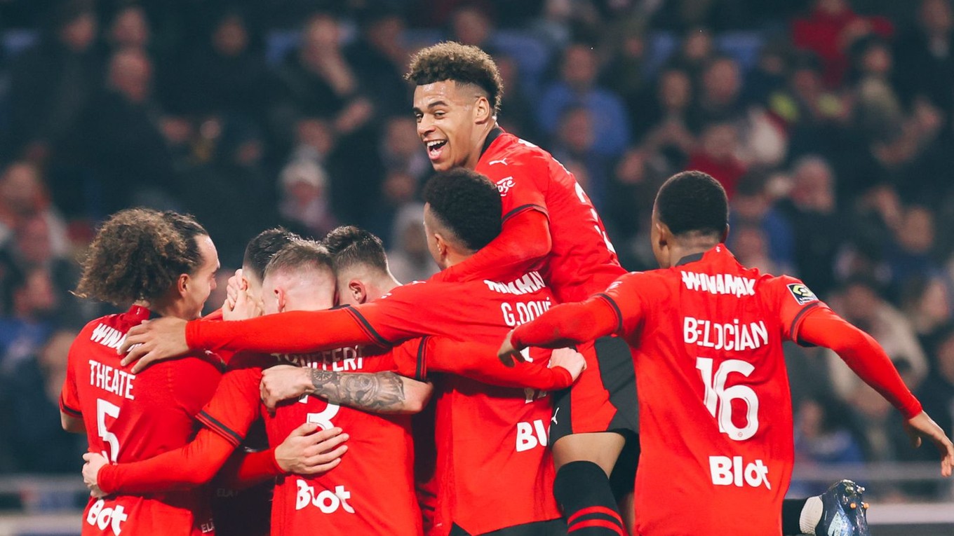 Futbalisti Stade Rennes.