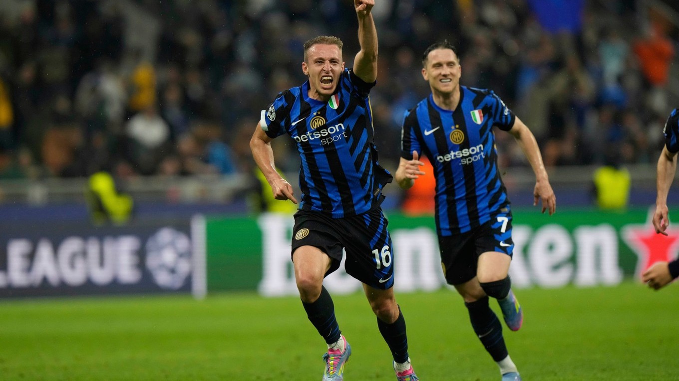 Davide Frattesi oslavuje gól. 