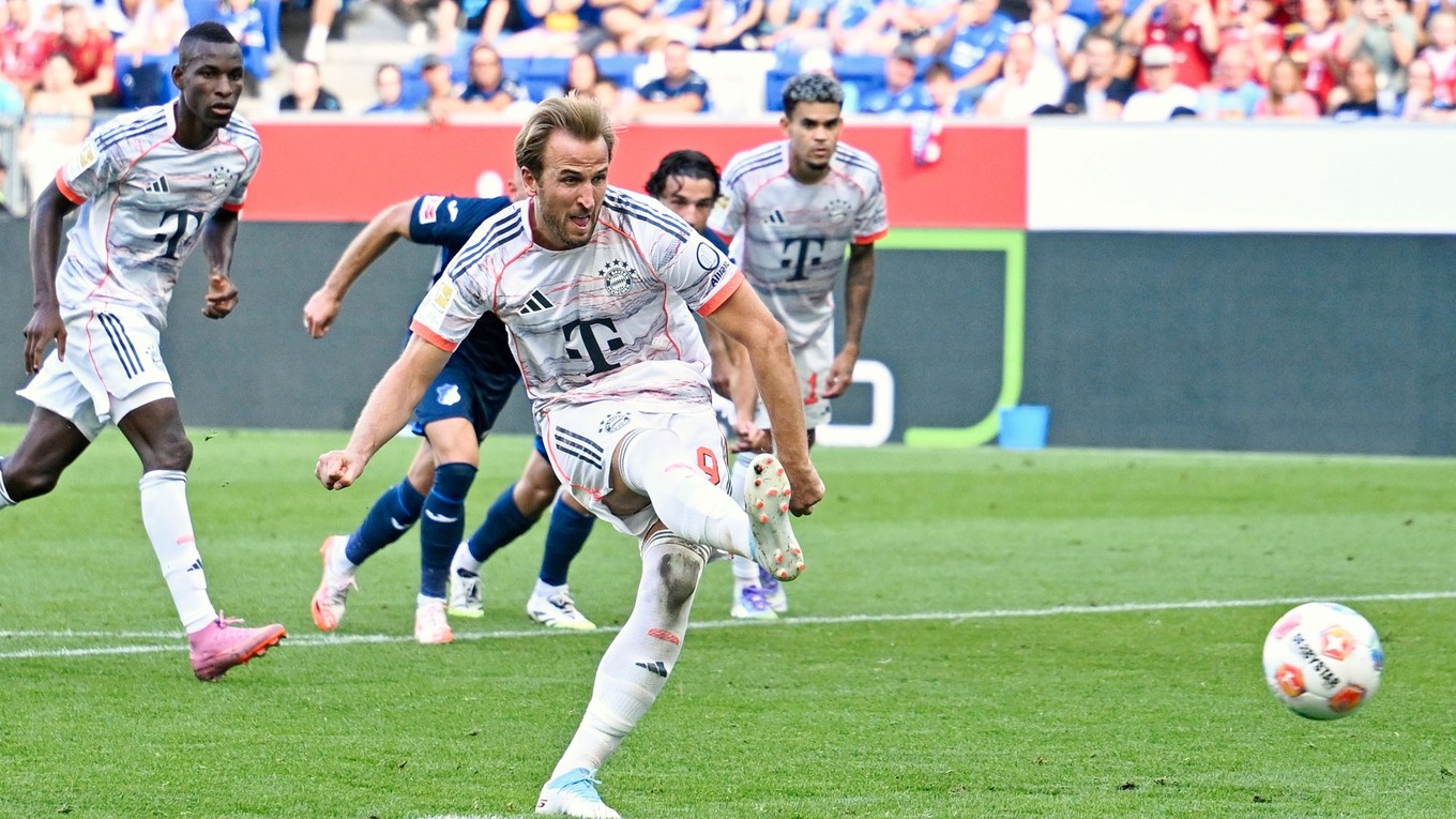 Harry Kane strieľa gól z penalty