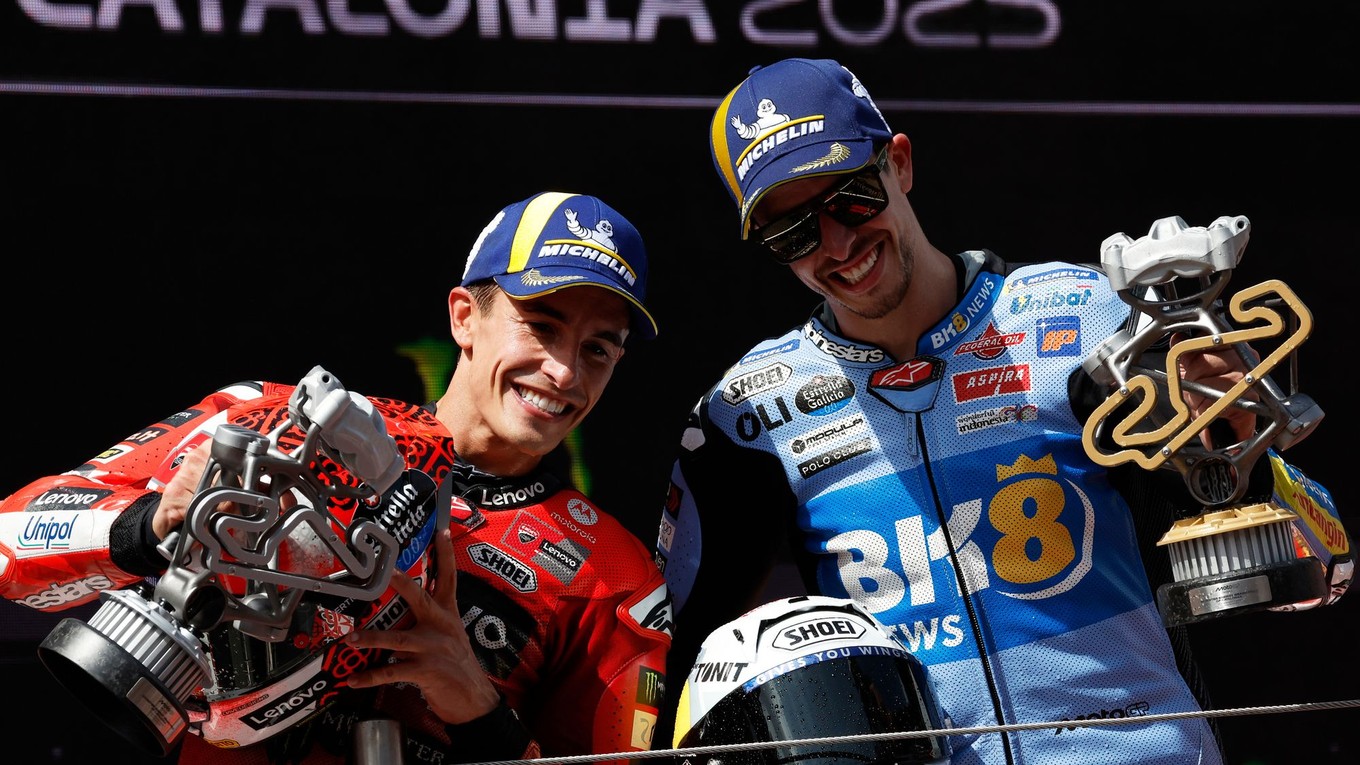 Alex Marquez a Marc Marquez.