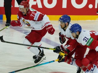 Česko - Bielorusko na MS v hokeji 2021.