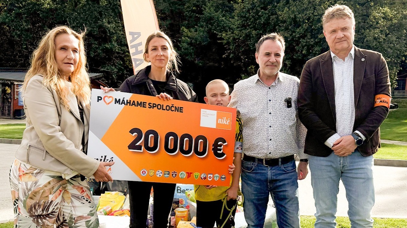 Niké liga darovala Slobode zvierat 20 000 eur