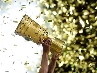 Pohár vo finále Nemeckého pohára.