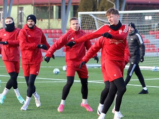 Tréning hráčov klubu MFK Dukla Banská Bystrica