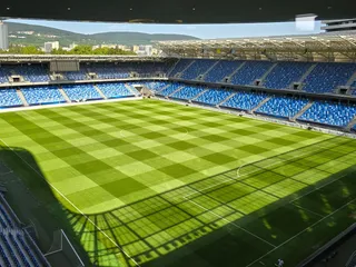 Snímka na Národný futbalový štadión.