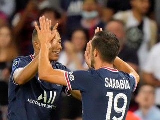 Pablo Sarabia a Kylian Mbappe.