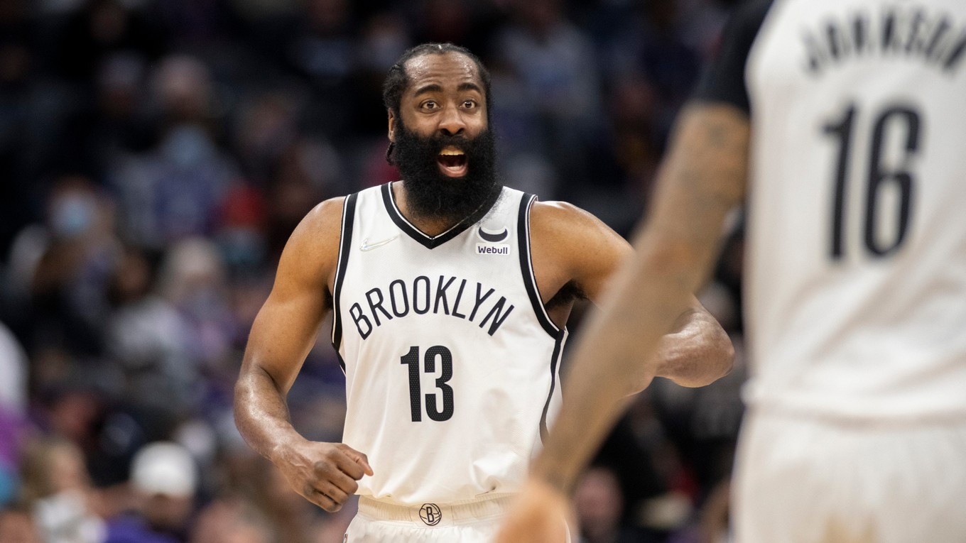 Hviezdny basketbalista Brooklynu Nets James Harden.