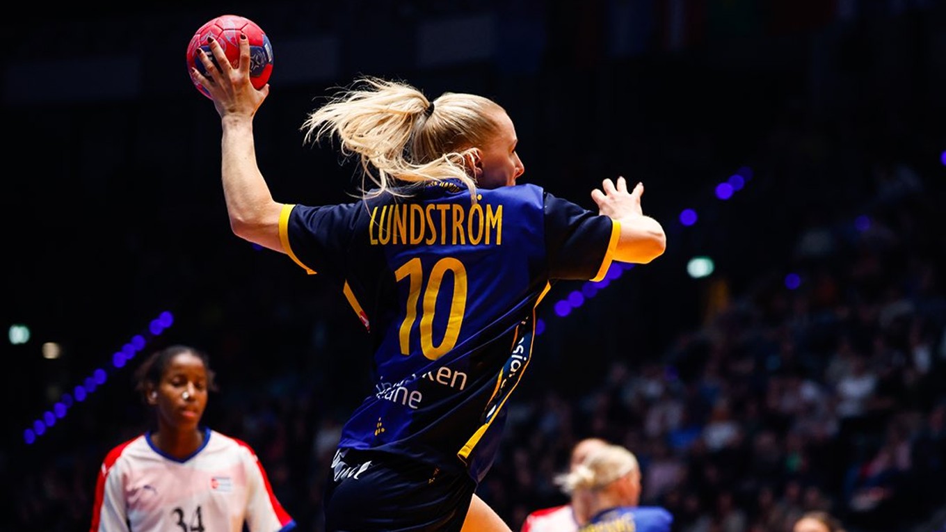 Momentka zo zápasu Švédsko - Kuba