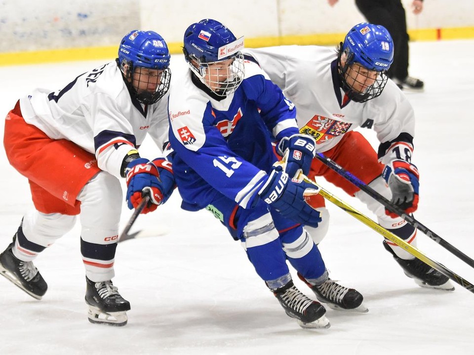 Momentka zo zápasu Slovensko U16 - Česko U16
