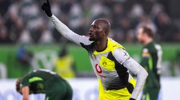 Serhou Guirassy oslavuje gól. 