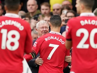 Alex Ferguson a Cristiano Ronaldo.