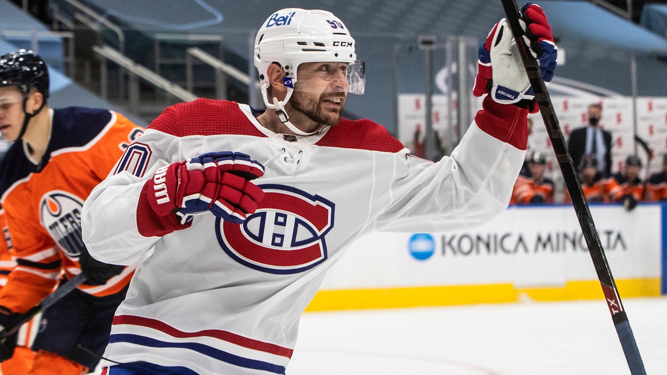 Tomáš Tatar v drese Montreal Canadiens.