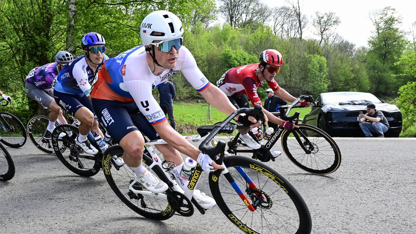 Slovenský majster v cyklistike Lukáš Kubiš. 