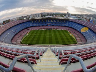 Spotify Camp Nou, domáci štadión tímu FC Barcelona. 