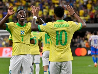 Vinicius Junior a Rodrygo sa tešia z gólu