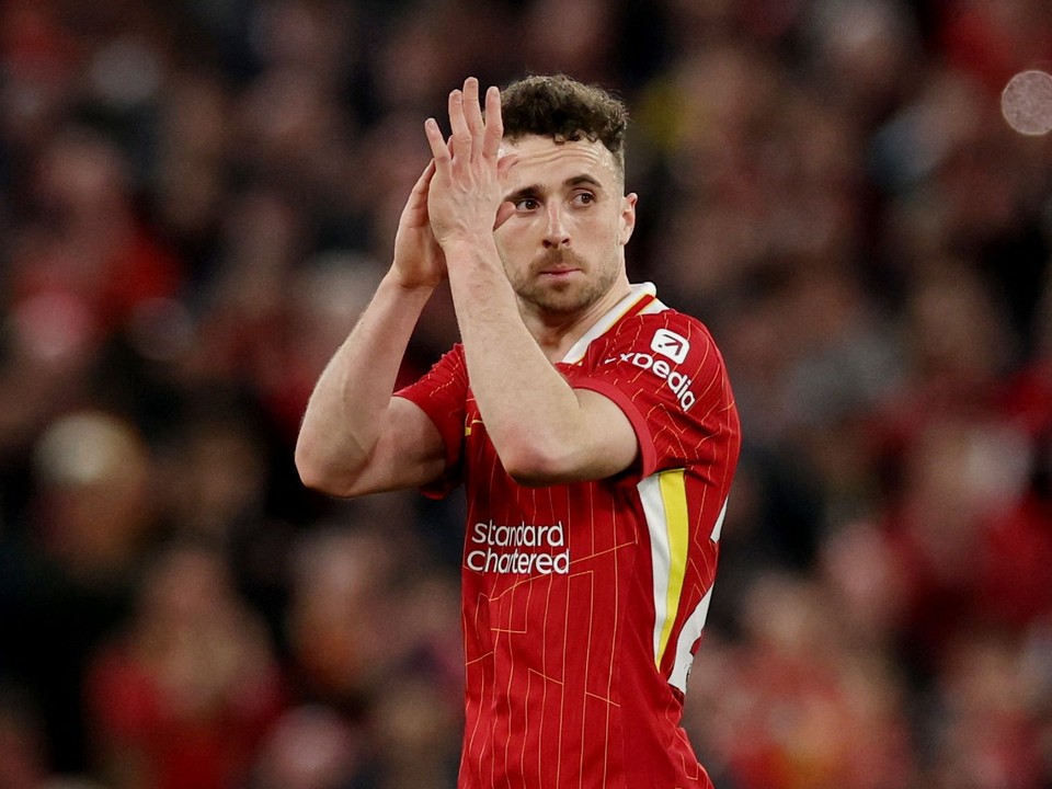 Diogo Jota v drese Liverpool FC.