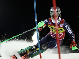 Lucas Braathen počas slalomu v Madonne di Campiglio.