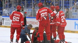 Hokejisti Třince pri Kovařčíkovi