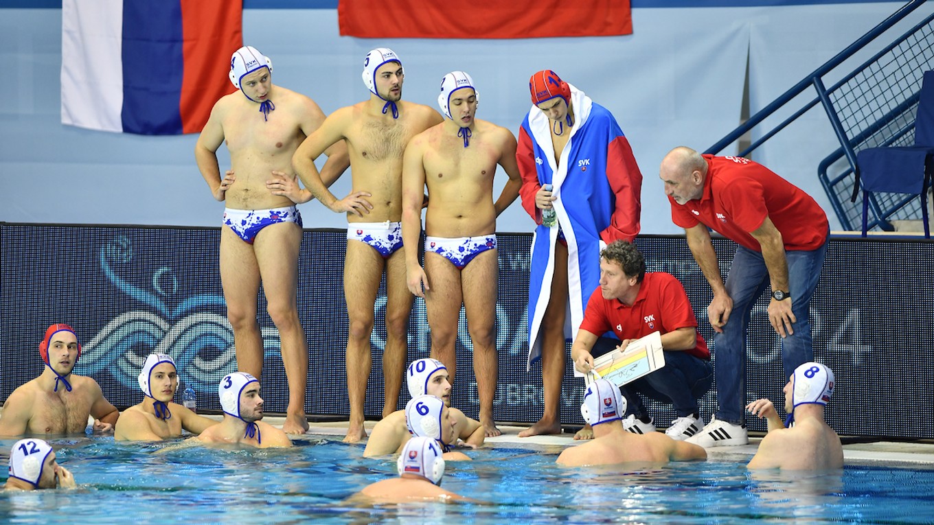 Slovenskí reprezentanti vo vodnom póle.