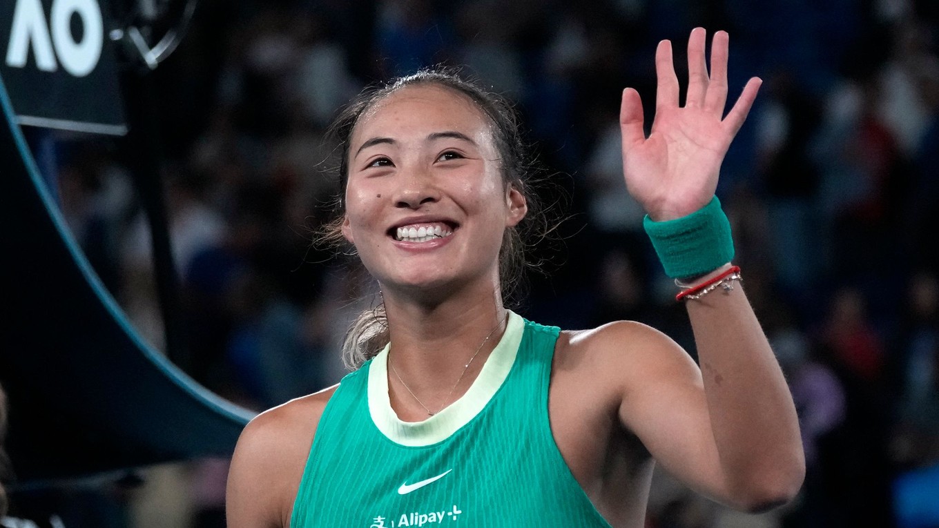 Čeng Čchin-wen na Australian Open 2024.