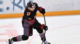 Christián Jaroš v drese klubu KHL Avangard Omsk.