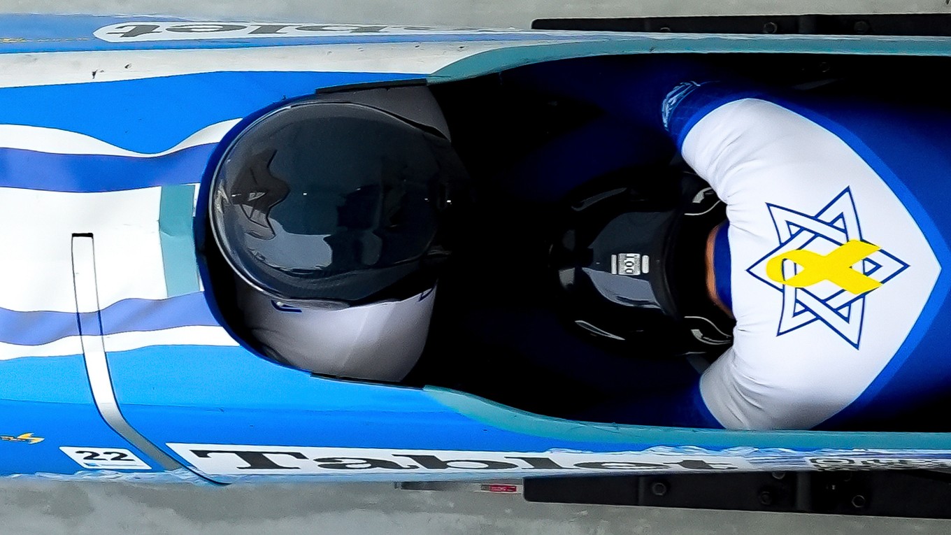 Izraelský pilot bobov Adam Edelman