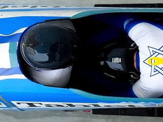 Izraelský pilot bobov Adam Edelman