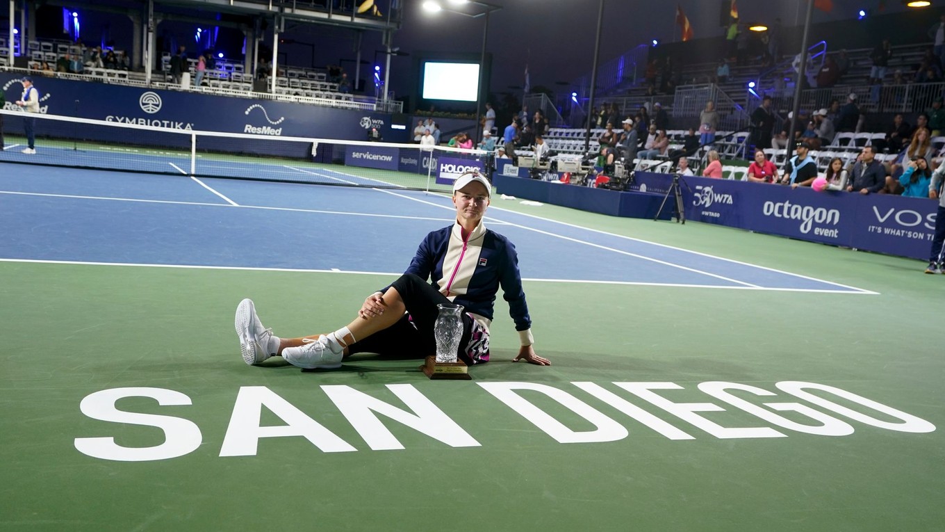 Barbora Krejčíková vyhrala turnaj WTA v San Diegu 2023.