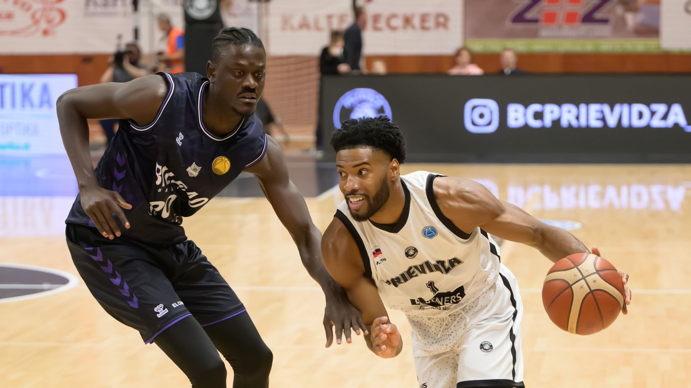 Fotka zo zápasu BC Prievidza - Bilbao Basket.