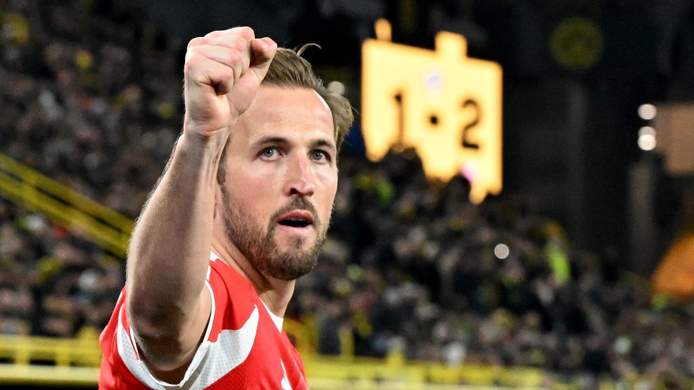 Harry Kane oslavuje gól.