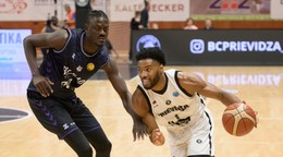 Fotka zo zápasu BC Prievidza - Bilbao Basket.