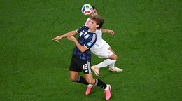 Nico Paz (18) počas zápasu skupiny J na Majstrovstvách sveta vo futbale medzi Jordánskom a Argentínou.