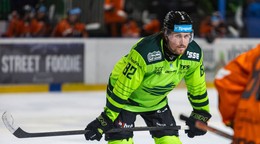 Brett Ritchie v drese mužstva Vlci Žilina.